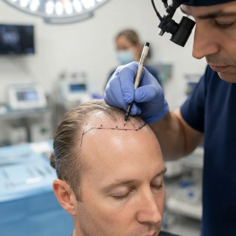 Natural hairline restoration design